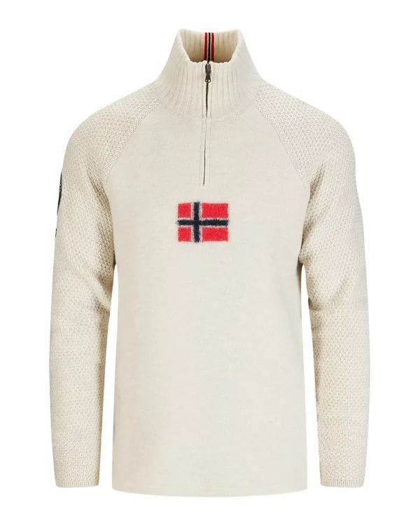 Boiled Ski Sweater W/ Flag